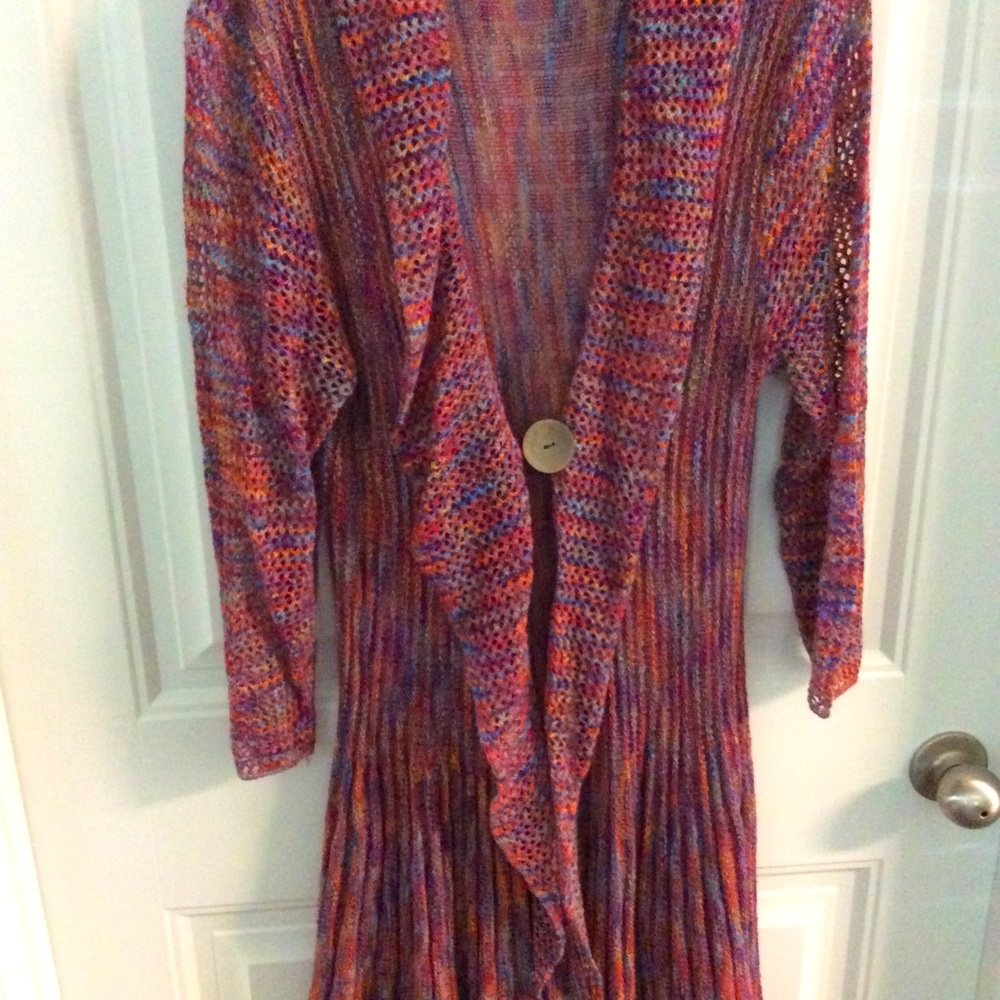 Multi colored Crochet sweater